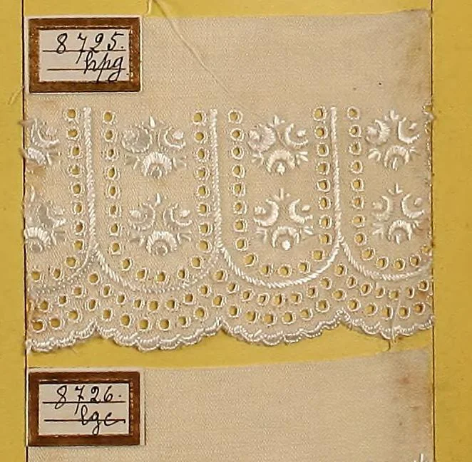 An illustration from Sample book of French embroidery, 1850?, 1850, leaf 121