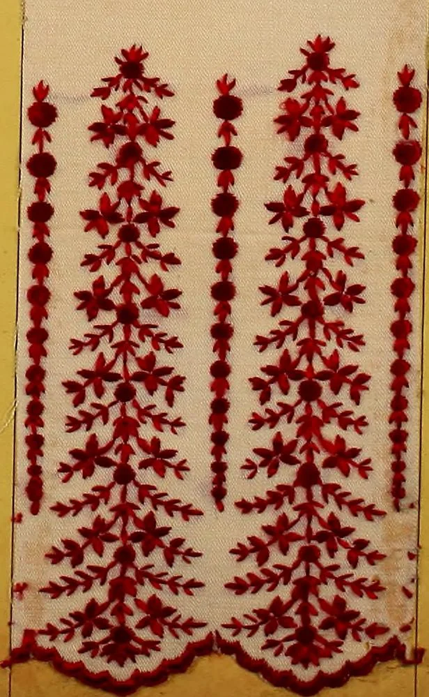 An illustration from Sample book of French embroidery, 1850?, 1850, leaf 126