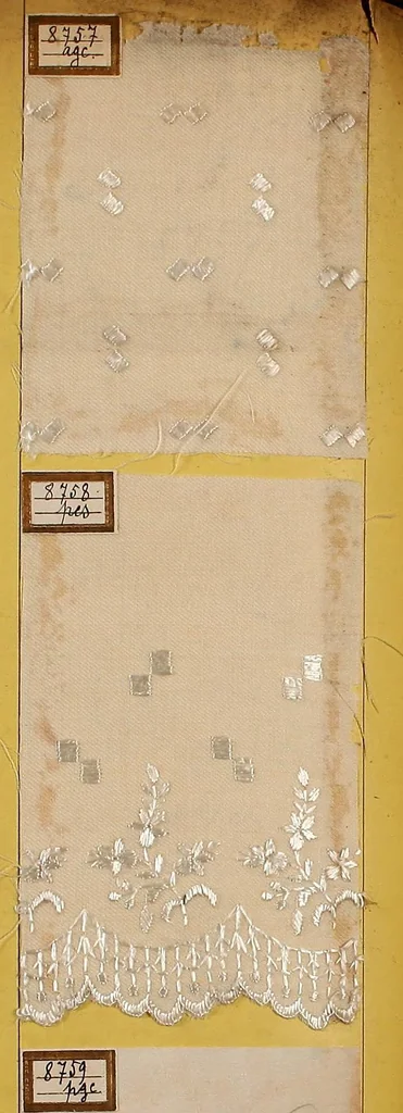 An illustration from Sample book of French embroidery, 1850?, 1850, leaf 127