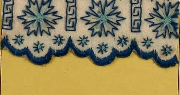 An illustration from Sample book of French embroidery, 1850?, 1850, leaf 128