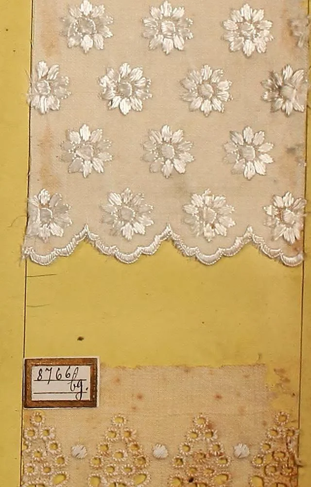 An illustration from Sample book of French embroidery, 1850?, 1850, leaf 128