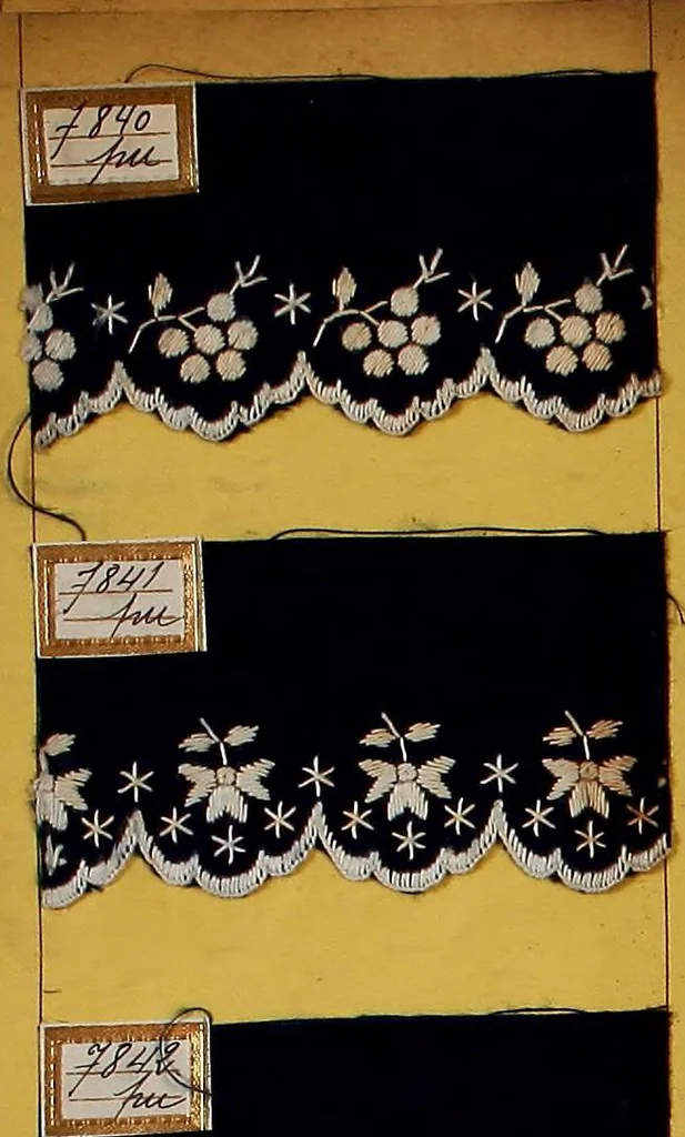 An illustration from Sample book of French embroidery, 1850?, 1850, leaf 13