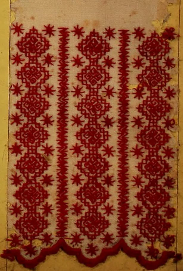 An illustration from Sample book of French embroidery, 1850?, 1850, leaf 134