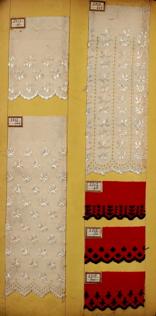 An illustration from Sample book of French embroidery, 1850?, 1850, leaf 135