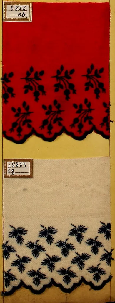 An illustration from Sample book of French embroidery, 1850?, 1850, leaf 139