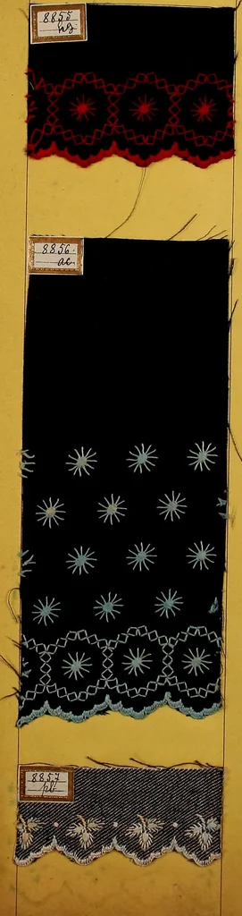 An illustration from Sample book of French embroidery, 1850?, 1850, leaf 140
