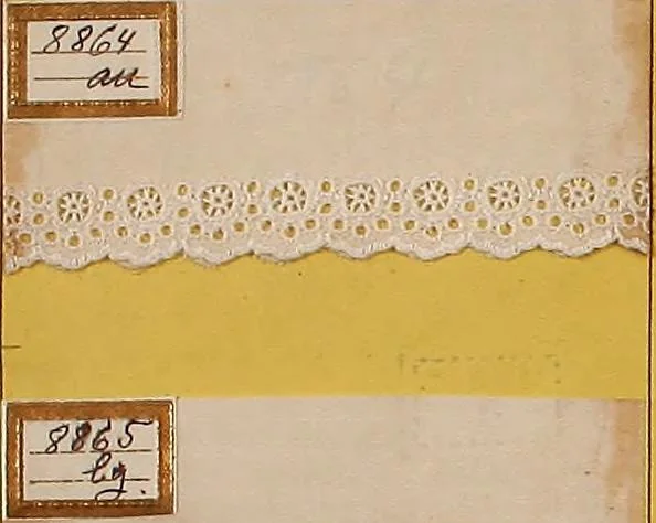 An illustration from Sample book of French embroidery, 1850?, 1850, leaf 141