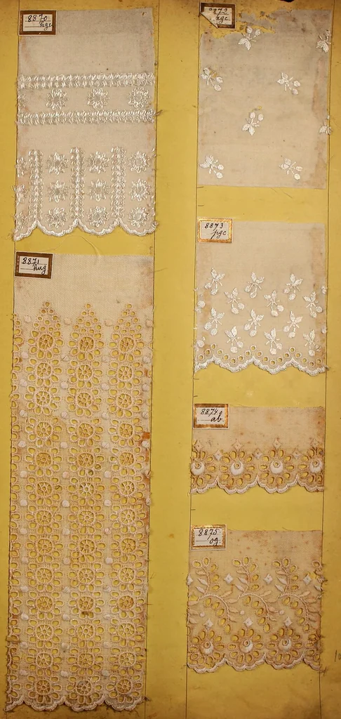 An illustration from Sample book of French embroidery, 1850?, 1850, leaf 142