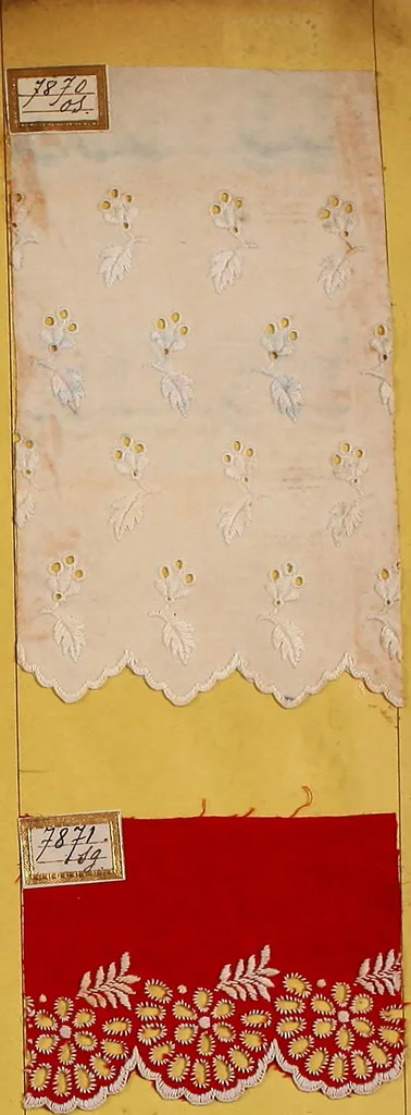 An illustration from Sample book of French embroidery, 1850?, 1850, leaf 16