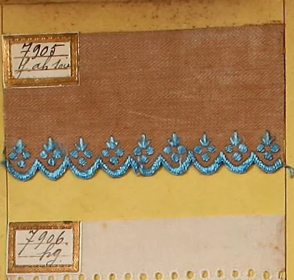 An illustration from Sample book of French embroidery, 1850?, 1850, leaf 21