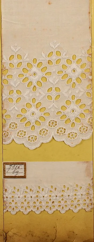 An illustration from Sample book of French embroidery, 1850?, 1850, leaf 21