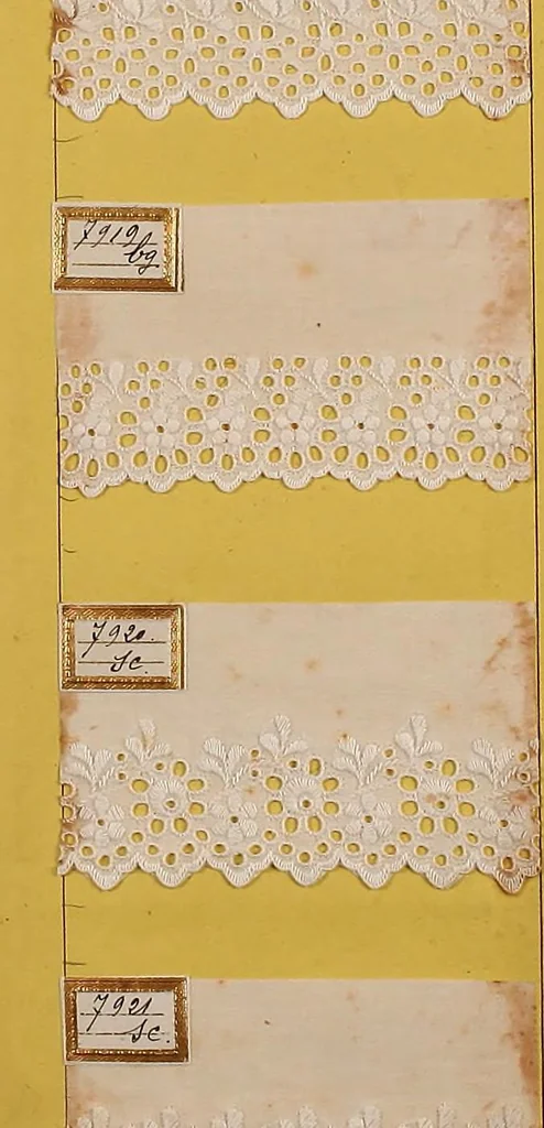 An illustration from Sample book of French embroidery, 1850?, 1850, leaf 22