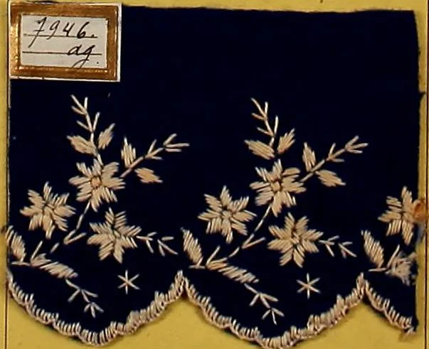 An illustration from Sample book of French embroidery, 1850?, 1850, leaf 24