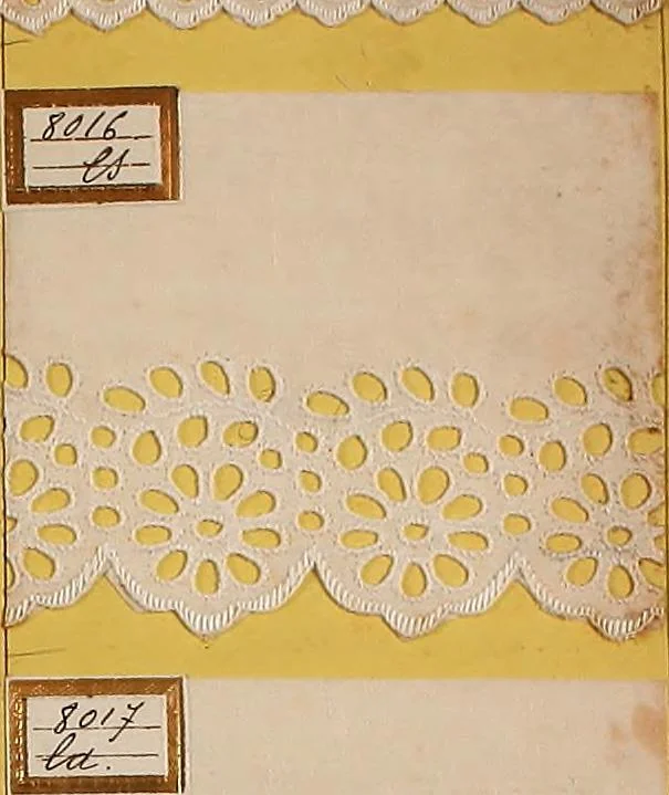 An illustration from Sample book of French embroidery, 1850?, 1850, leaf 32