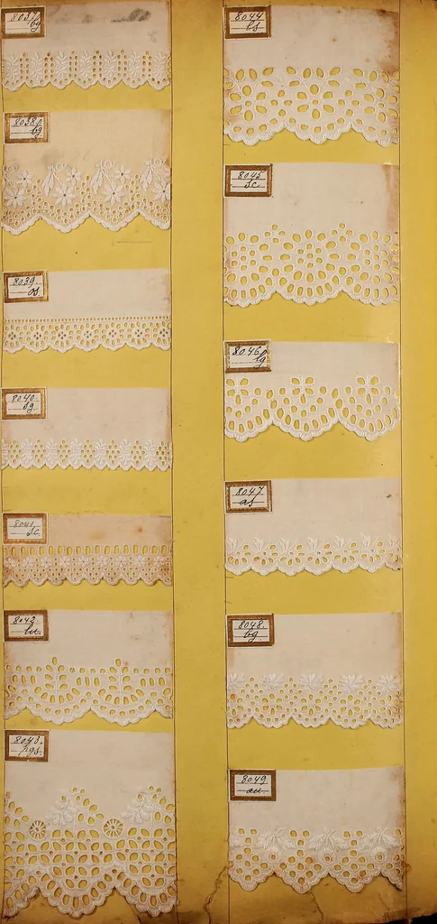 An illustration from Sample book of French embroidery, 1850?, 1850, leaf 35