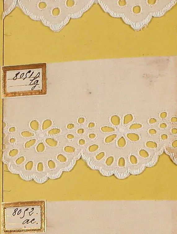 An illustration from Sample book of French embroidery, 1850?, 1850, leaf 36