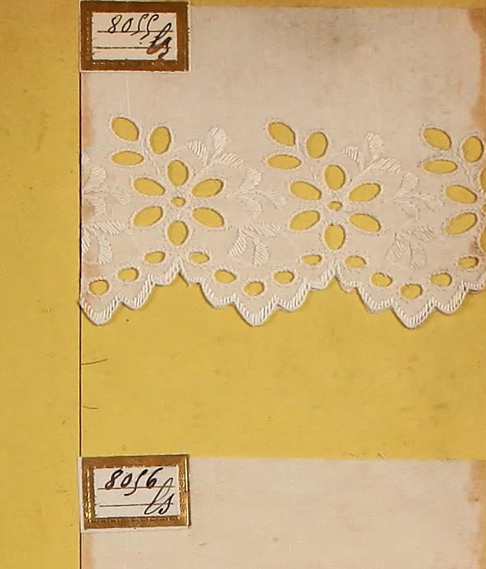 An illustration from Sample book of French embroidery, 1850?, 1850, leaf 36