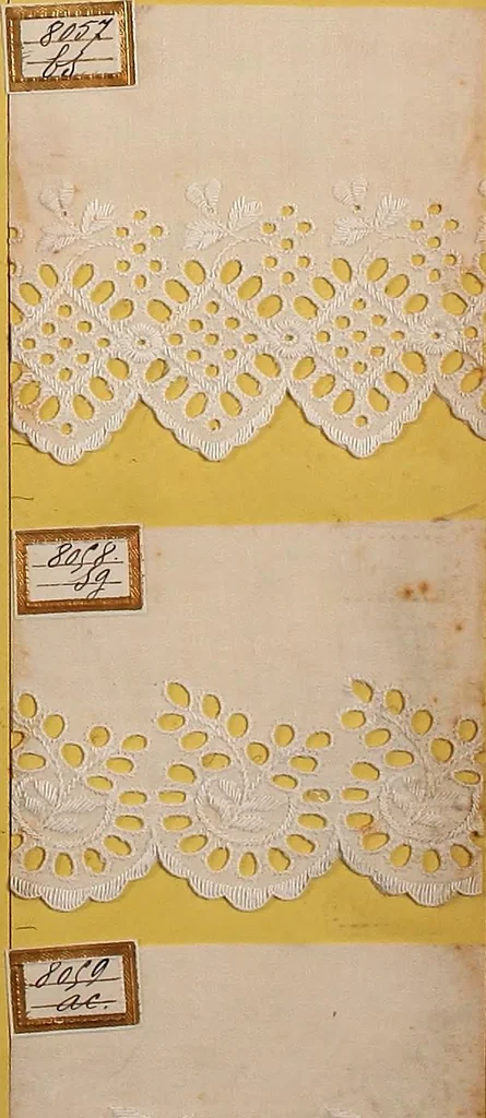 An illustration from Sample book of French embroidery, 1850?, 1850, leaf 36