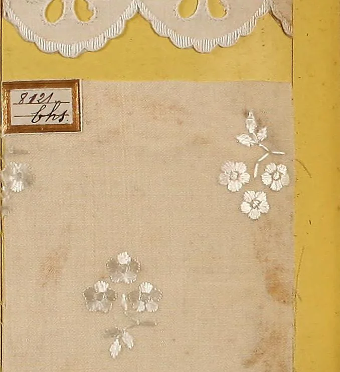 An illustration from Sample book of French embroidery, 1850?, 1850, leaf 43
