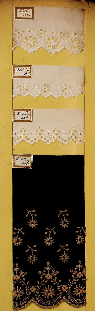 An illustration from Sample book of French embroidery, 1850?, 1850, leaf 45