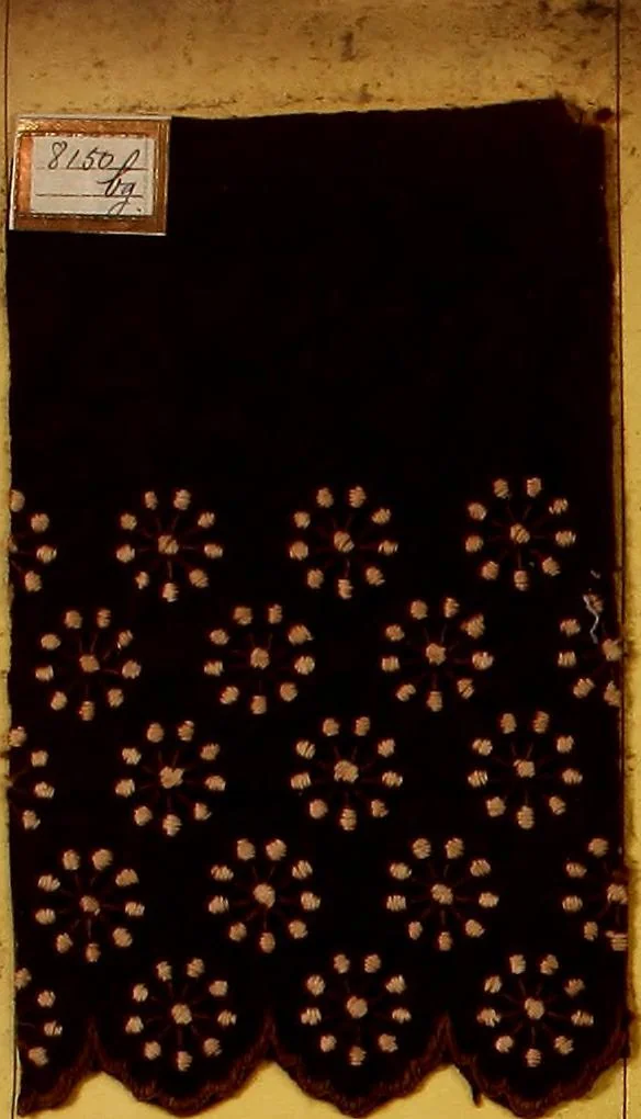 An illustration from Sample book of French embroidery, 1850?, 1850, leaf 47