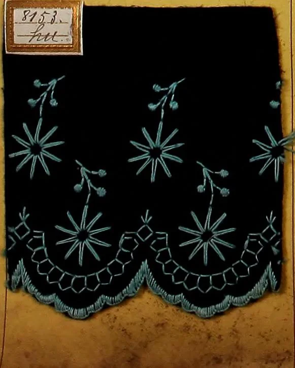 An illustration from Sample book of French embroidery, 1850?, 1850, leaf 47