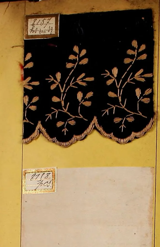 An illustration from Sample book of French embroidery, 1850?, 1850, leaf 48