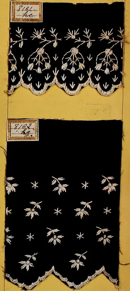 An illustration from Sample book of French embroidery, 1850?, 1850, leaf 48