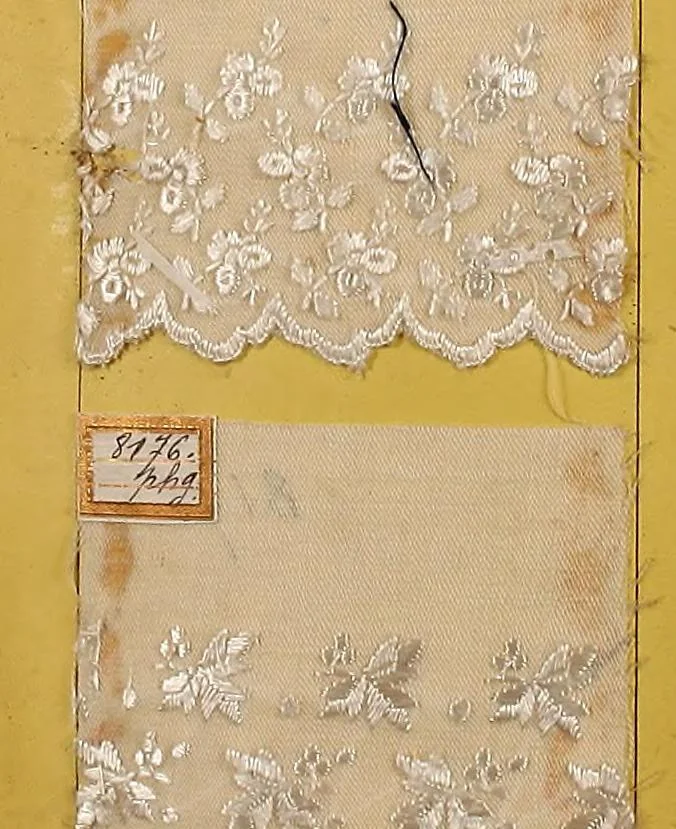 An illustration from Sample book of French embroidery, 1850?, 1850, leaf 50