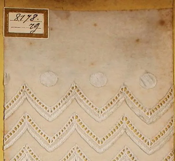 An illustration from Sample book of French embroidery, 1850?, 1850, leaf 50