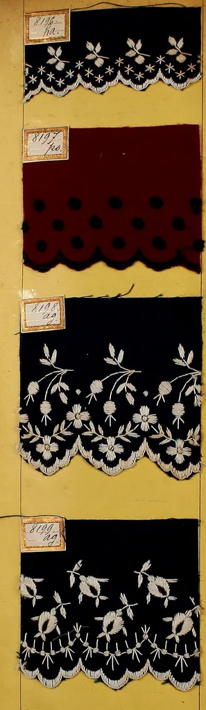 An illustration from Sample book of French embroidery, 1850?, 1850, leaf 52