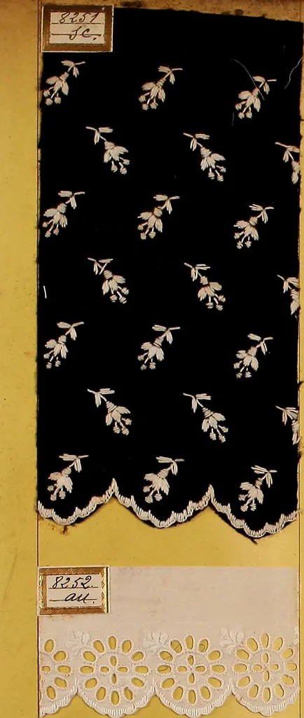 An illustration from Sample book of French embroidery, 1850?, 1850, leaf 59