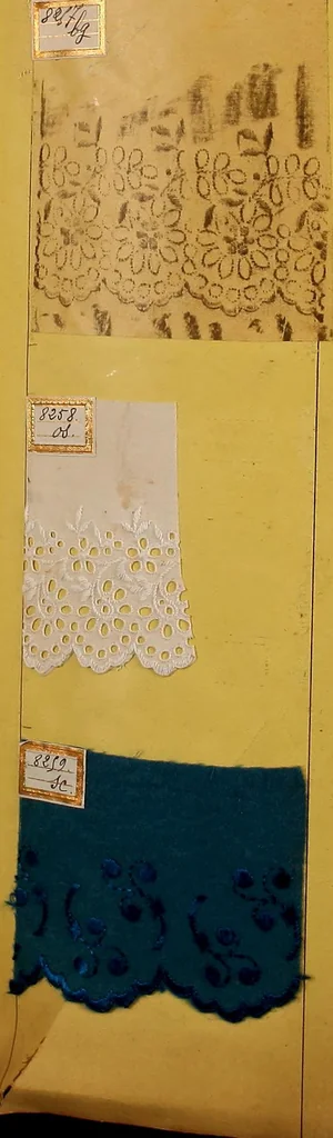 An illustration from Sample book of French embroidery, 1850?, 1850, leaf 60