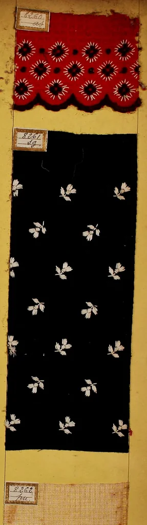 An illustration from Sample book of French embroidery, 1850?, 1850, leaf 60