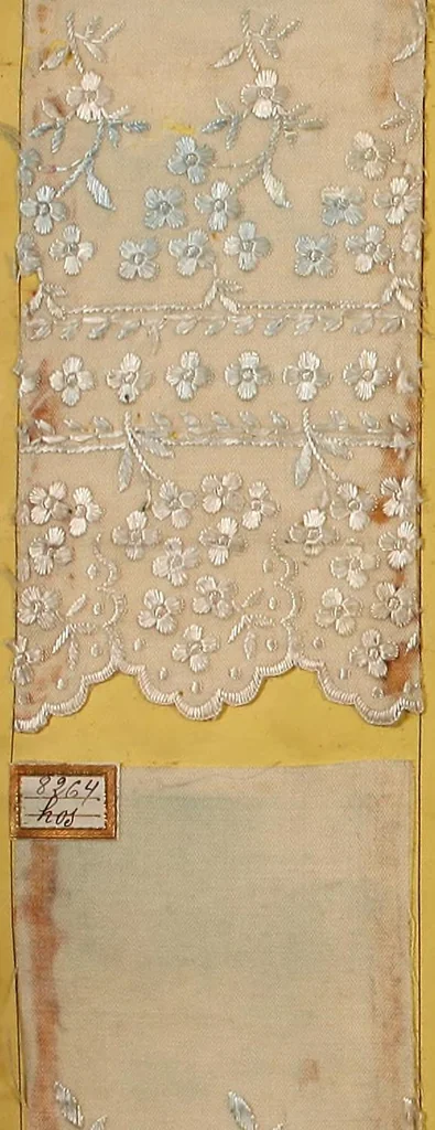 An illustration from Sample book of French embroidery, 1850?, 1850, leaf 61
