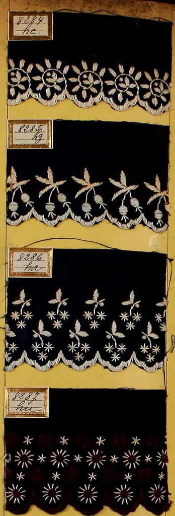 An illustration from Sample book of French embroidery, 1850?, 1850, leaf 63
