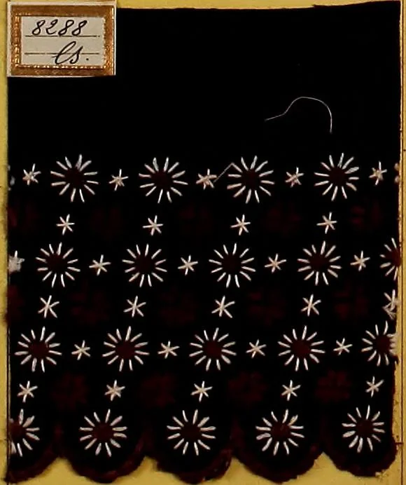 An illustration from Sample book of French embroidery, 1850?, 1850, leaf 63