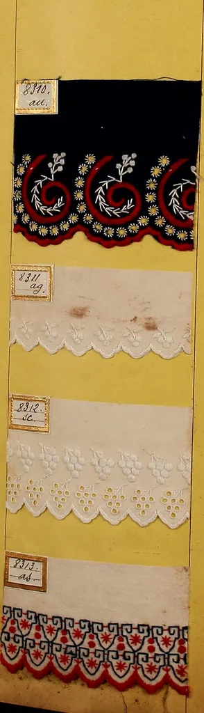 An illustration from Sample book of French embroidery, 1850?, 1850, leaf 66