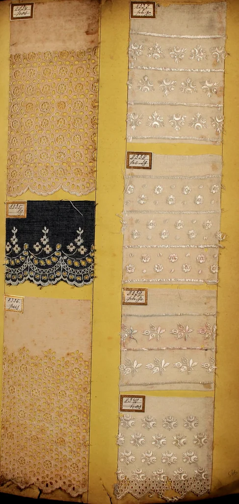 An illustration from Sample book of French embroidery, 1850?, 1850, leaf 68