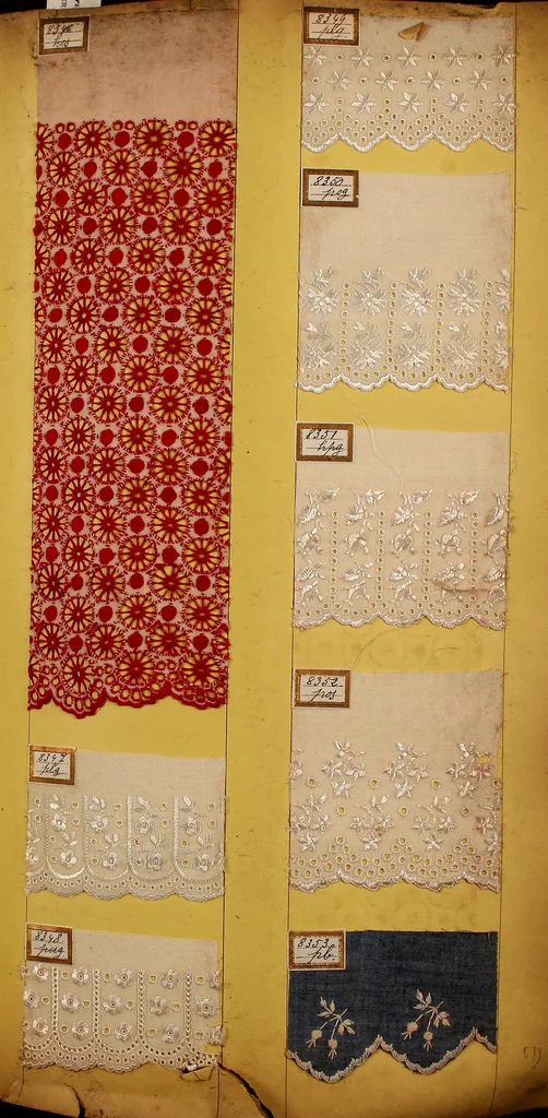 An illustration from Sample book of French embroidery, 1850?, 1850, leaf 70