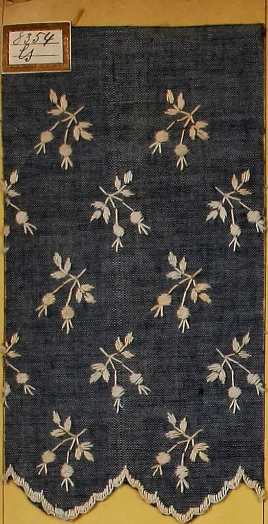 An illustration from Sample book of French embroidery, 1850?, 1850, leaf 71
