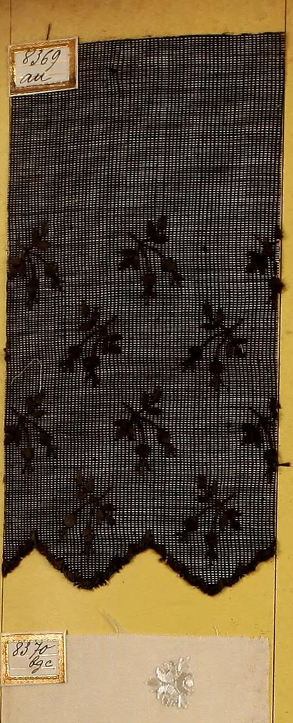 An illustration from Sample book of French embroidery, 1850?, 1850, leaf 74