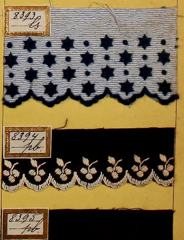 An illustration from Sample book of French embroidery, 1850?, 1850, leaf 76