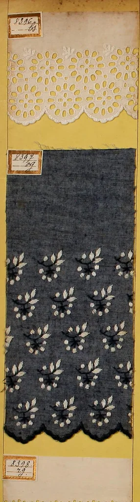 An illustration from Sample book of French embroidery, 1850?, 1850, leaf 77