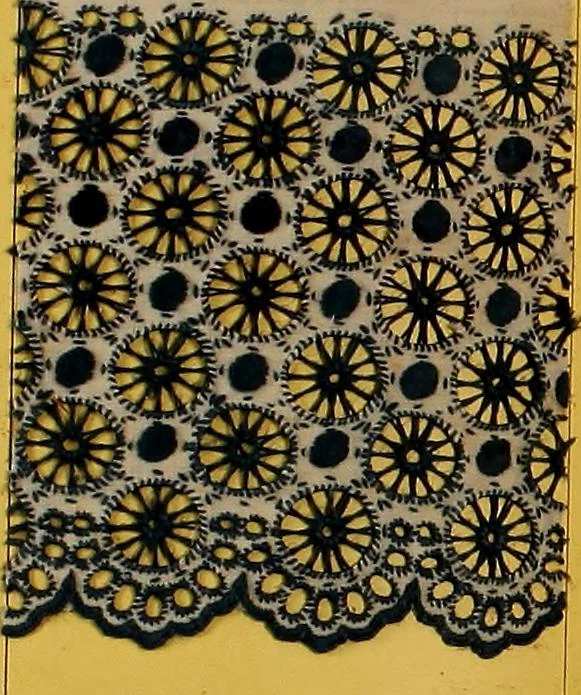 An illustration from Sample book of French embroidery, 1850?, 1850, leaf 79
