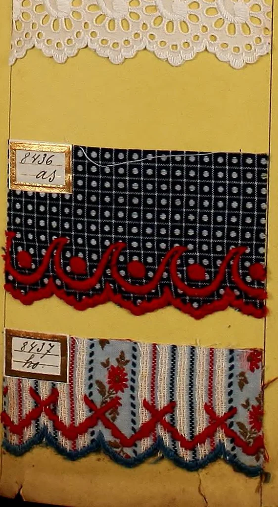 An illustration from Sample book of French embroidery, 1850?, 1850, leaf 82
