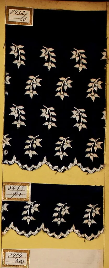 An illustration from Sample book of French embroidery, 1850?, 1850, leaf 84