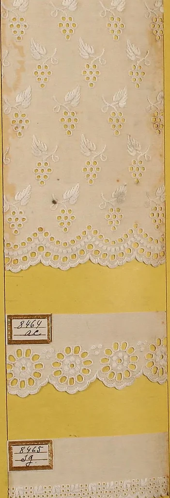 An illustration from Sample book of French embroidery, 1850?, 1850, leaf 85