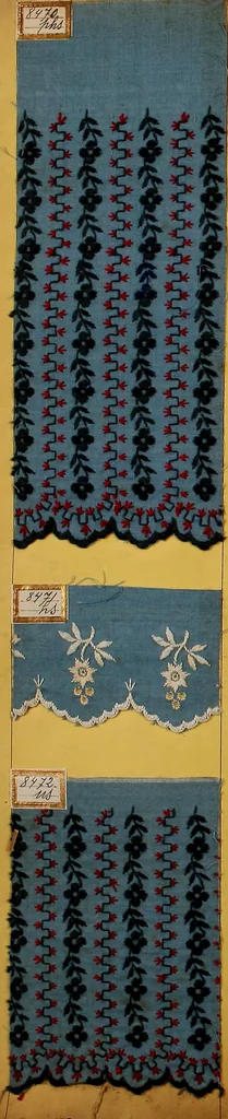 An illustration from Sample book of French embroidery, 1850?, 1850, leaf 87