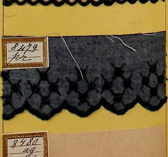 An illustration from Sample book of French embroidery, 1850?, 1850, leaf 87